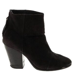 Rag & Bone Black suede booties size 7